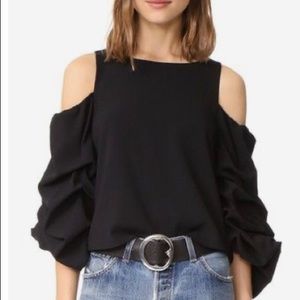 Alice and olivia cordelia white top size 10